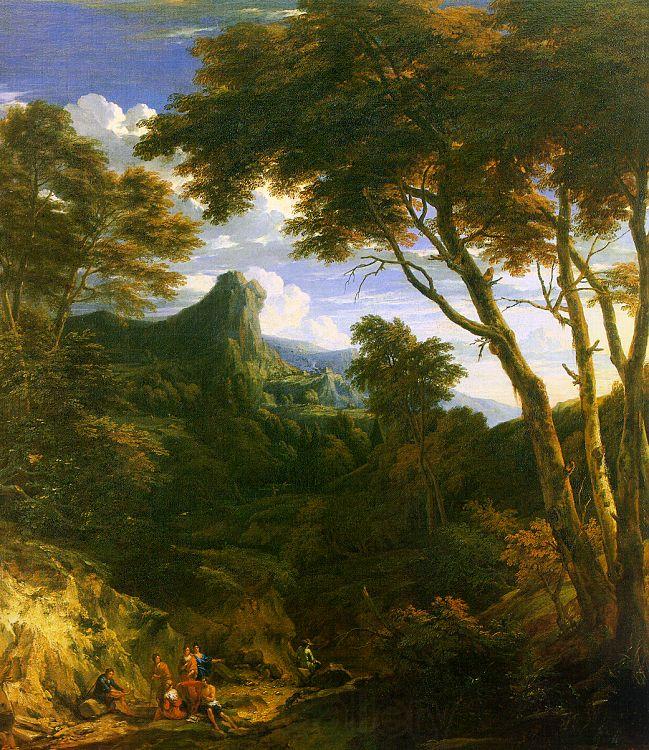 Jean-Baptiste Huysmans Mountainous Landscape Spain oil painting art